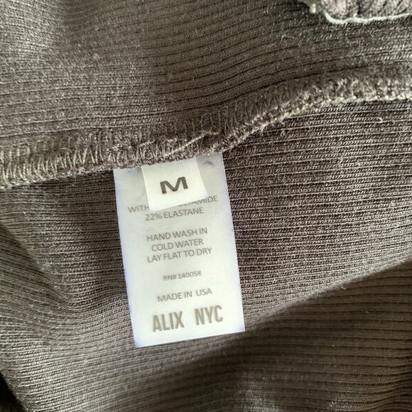 Alix NYC Bodysuit Medium Black Long Sleeve Slim Fit‎ Sexy Club Minimal - Picture 6 of 7